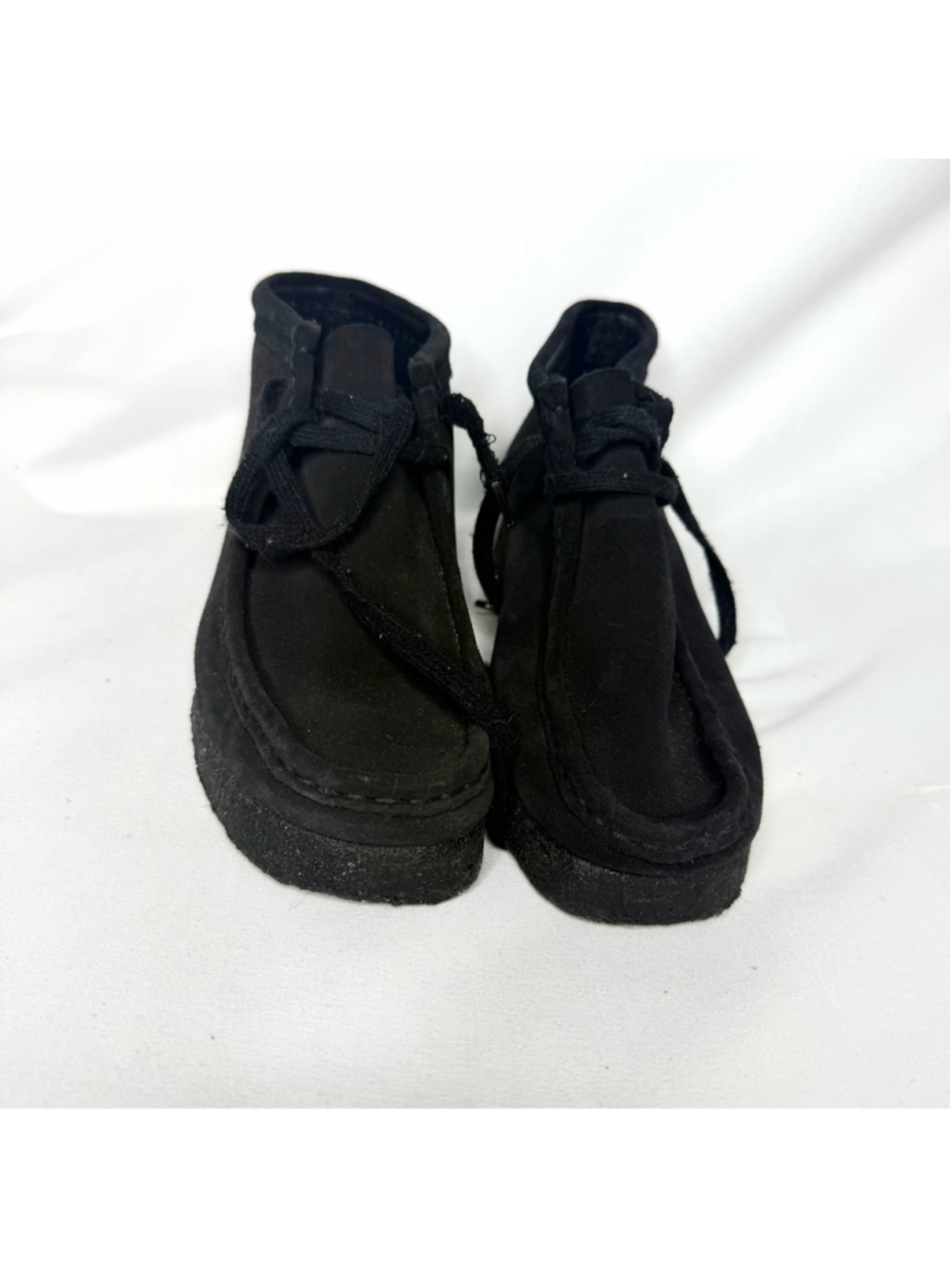 Women's Clarks Originals Wallabee Black Suede Ankle Boots & Booties Size 7 - Picture 2 of 6